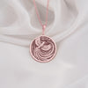 Rose Gold Plated Quetzal Bird Pendant featuring a Maya-inspired feather design. This elegant and meaningful jewelry piece is ideal for women who love unique, nature-themed necklaces. Perfect as a romantic gift or a stylish accessory.