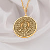 Lord shiva pendant - hindu necklace with sacred sym