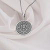 Lord shiva pendant - hindu necklace with sacred sym