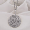Aztec calendar pendant - mayan gold jewelry - perpe