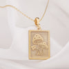 Mushroom necklace - silver mushroom charm - mushroo
