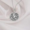 Capricorn necklace - zodiac pendant for women - sil