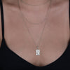 14 k solid gold the star tarot card charm necklace - the sta