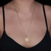 Aztec calendar pendant - mayan gold jewelry - perpe