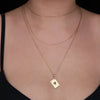 14 k solid gold ace of heart necklace - silver ace of hearts