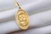 Buddha charm necklace - silver buddha - buddha amu