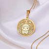 Aries zodiac necklace - aries charm - silver aries