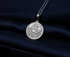 Kitsune fox charm necklace - kitsune fox silver pen