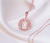 Aries zodiac necklace - aries charm - silver aries