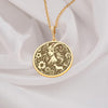 Capricorn necklace - zodiac pendant for women - sil
