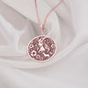 Capricorn necklace - zodiac pendant for women - sil